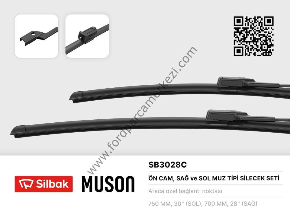 Ön Silecek Takım Custom 2014-2024 - Silbak BK2J S17528 AA