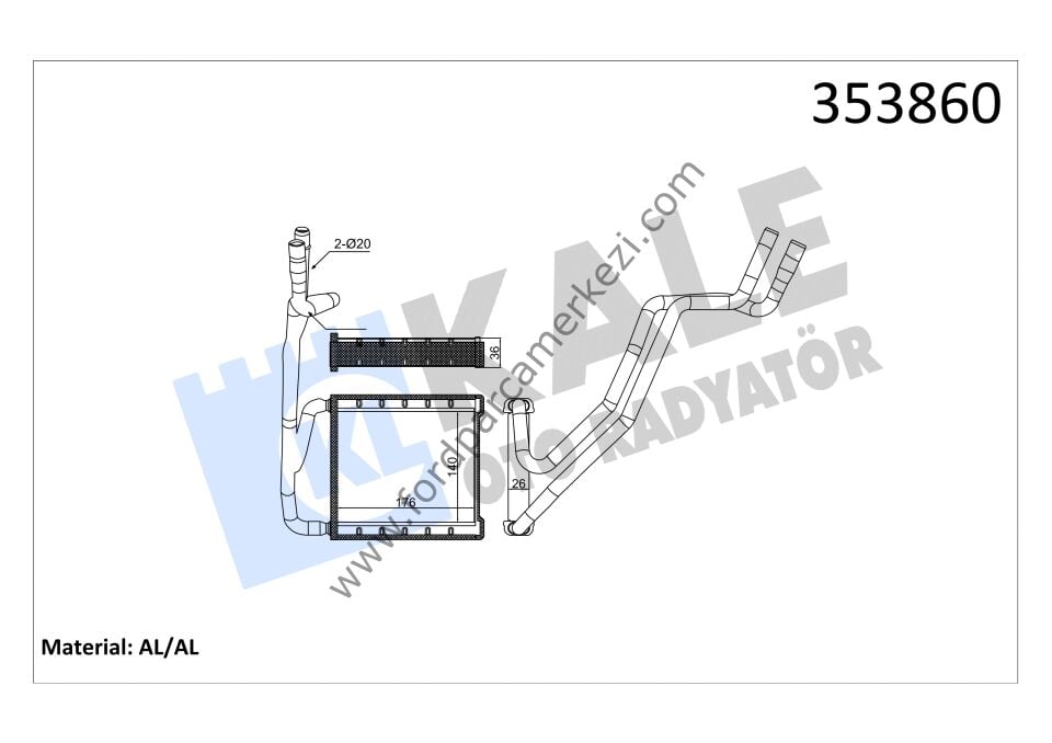 Kalorifer Peteği Courıer/B.Max 12>