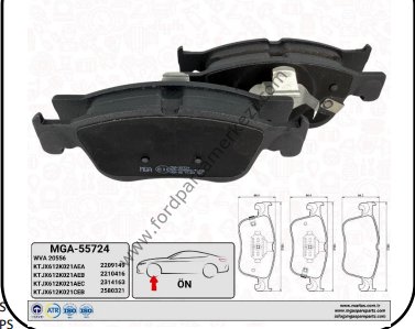 Focus Ön ve Arka Balata Kit MGA