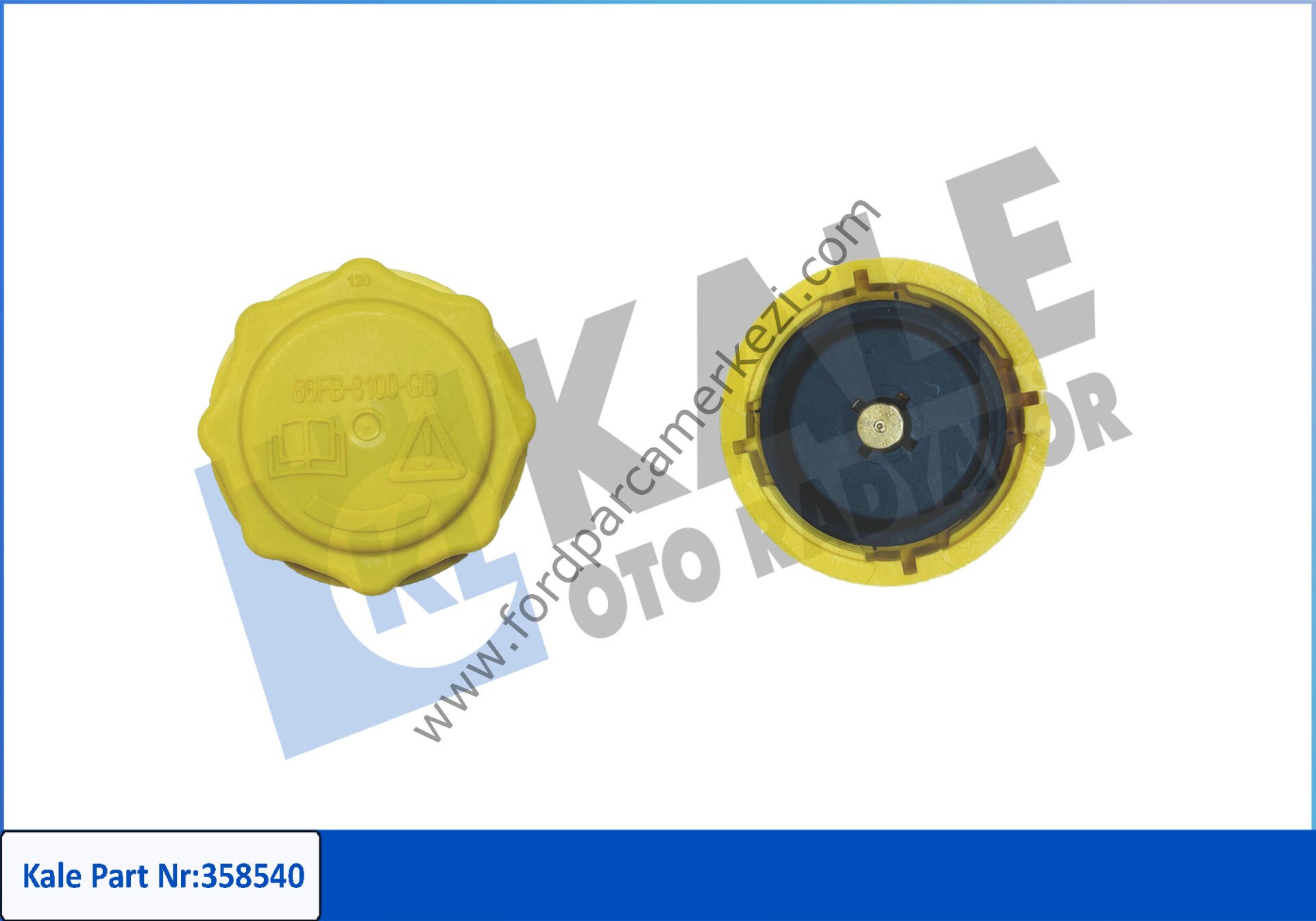 Radyator Yedek Su Depo Kapak Sarı Fıesta 02- Connect 02-