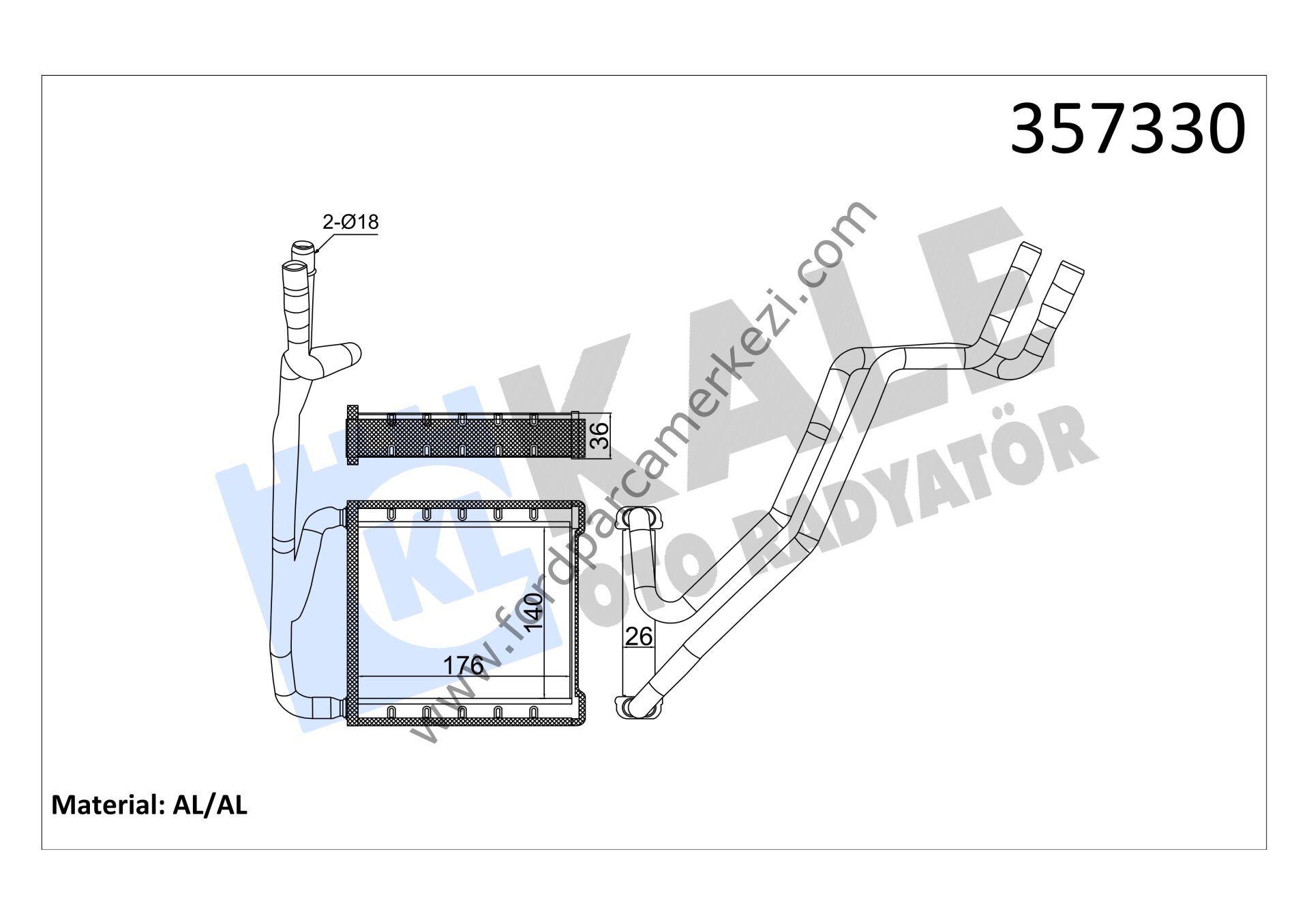 Kalorıfer Radyatoru Fıesta 17 - Puma 18-